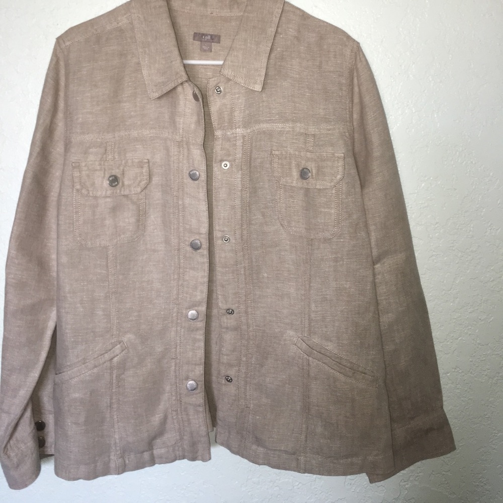 J Jill 100% Linen blazer - Picture 4 of 8